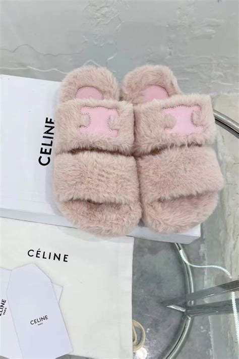 buy celine fur slippers|celine ahoes.